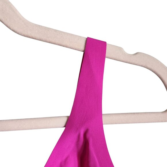 Skims Bra Pink XL Women's Naked Plunge Bra Fuchsia NEW Wireless Back Close - Picture 4 of 11